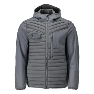 MASCOT Herren Jacke mit Kapuze CUSTOMIZED Anthrazitgrau 3XL - 22215-607-89-3XL