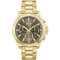 BOSS Chronograph TROPER 1514059, Quarzuhr, Herrenuhr, Armbanduhr, Stoppfunktion, Edelstahlarmband