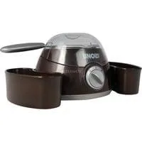 Chocolatier 48967 Weihnachtsedition, Fondue braun/silber, 25 Watt, Topf 0,25 Liter, 12 weihnachtliche Förmchen