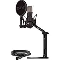 NT1 Signature +XLR-Kabel+Desktop Studio Arm , Mikrofon schwarz, Bundle