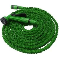 HELO24 Flexschlauch Flexibler Gartenschlauch 1 x grün 7,5 m