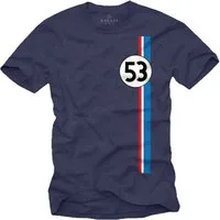 MAKAYA Print-Shirt Herren Geschenke für Autoliebhaber 53 Tuning Motiv Retro Vintage Auto