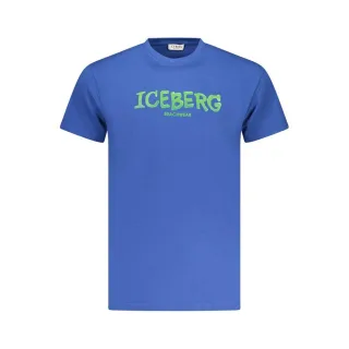 Eisberg-logo Auf Blauem T-shirt