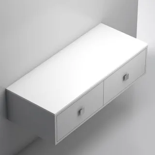 Neuesbad Konsole / Möbelabdeckplatte 140x50x1,5cm, Mineralguss (Solid Surface), weiss matt NB1DRKPL140-WE