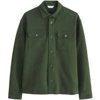 Next Hemdjacke Hemdjacke mit Druckknopfverschluss aus Jersey (1-St)