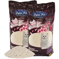 Lyra Pet Katzenstreu 2 x 15 Liter Lyra Pet® SilverCat® Katzenstreu Bentonit mit Aktivkohle, mit Aktivkohle, klumpend, staubfrei
