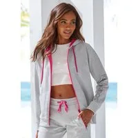 KangaROOS Sweatjacke mit kontrastfarbenen Details, Loungewear