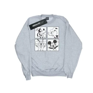 Disney - "Mickey, Donald, Goofy And Pluto Boxed" Sweatshirt für Herren (Grau)