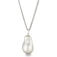Elli Perlenkette Muschelkernperle Barock 925 Sterling Silber vergoldet