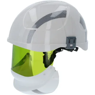 KS TOOLS Arbeits-Schutzhelm mit Lichtbogenvisier weiß - 117.0004