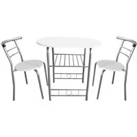 HTI-Line Küchentisch Tischgruppe Merit (Set, 3-St., 1 Tisch, 2 Stühle), Essgruppe 1 Tisch 2 Stühle
