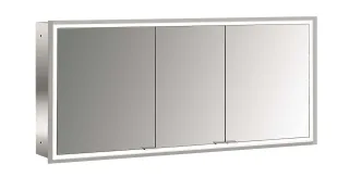 emco LED-Lichtspiegelschrank prime Facelift Unterputz, 1400 mm, 3-türig, IP 20 Rückwand verspiegelt 949706297