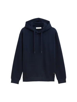Denim Tom Tailor - Hoodie Sweatshirt mit Logo-Badge sky captain blue - Gr. - S