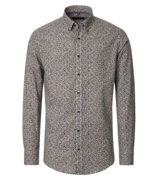 CASAMODA - Freizeithemd braun - Gr. - 3XL