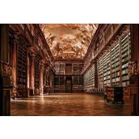Papermoon Fototapete ARCHITEKTUR-ALTE BIBLIOTHEK