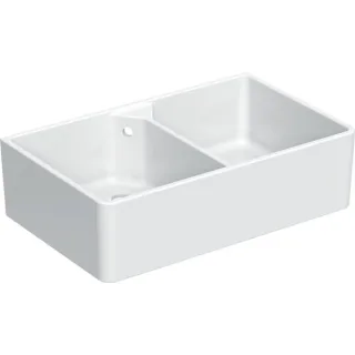 Geberit Doppelspüle City 350490, B: 900, T: 560, H: 250 mm, 350490000, weiss 350490000