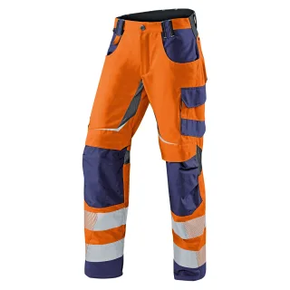 KÜBLER REFLECTIQ Sommerhose PSA 2 warnorange/dunkelblau 44 - 2407 8343-3748-44