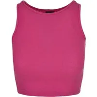 URBAN CLASSICS Muskelshirt Urban Classics Damen Ladies Cropped Rib Top (1-tlg)