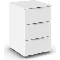 OTTO home Nachtkommode Nachttisch Nachtschrank Schubladen Sideboard Schubladenkommode CORTONA (Breite 40 cm inkl. SOFT-CLOSE-FUNKTION, mit moderner Dekor-Front), mit 3 geräumigen Schubladen, Kantengriff aus Metall MADE IN GERMANY
