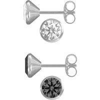 Firetti Ohrstecker-Set Multipack Schmuck Geschenk Silber 925 Ohrstecker Glitzerstein (Set, 4-tlg), mit Zirkonia (synth)