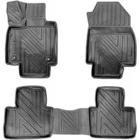 fussmattenprofi.com Auto-Fußmatte 3D Auto Fussmatten für Toyota RAV4 (5.Gen) 2018-2025 Carbon-Optik (1 St), für Toyota Toyota RAV 4