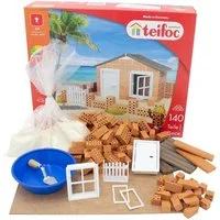 teifoc Strandhaus Steinbaukasten, (Bauset, 140 St., Lernspielzeug), Kreativspielzeug, Made in Germany