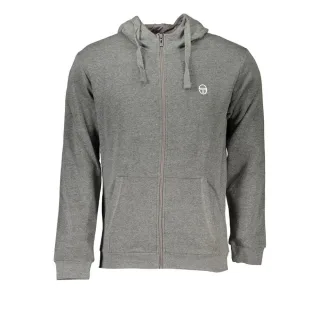 Sergio Tacchini Graue Baumwolle Herren Kapuzensweatshirt