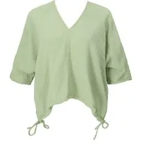 Guru-Shop Longbluse Musselin Boho Bluse, oversize Baumwollbluse,.. alternative Bekleidung