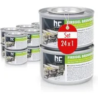 Höfer Chemie GmbH Brennpaste 24x 200g Firegel Brennpaste zum Warmhalten von Speisen, 200 l, (24-St), Zum Warmhalten von Speisen auf Buffets