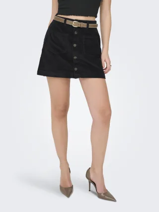 ONLY - ONLAMAZING GLOBAL HW CORD SKIRT PNT NOOS Black - Gr. - XS