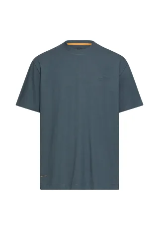 camel active - T-Shirt mit Rückenprint im Relaxed Fit tinted blue - Gr. - L