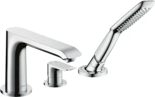 Hansgrohe 3-Loch Wannenarmatur Metris F-Set chrom Wannenrandmontage, 31190000 31190000