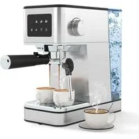 COSTWAY Espressomaschine, 20 Bar, mit Milchaufschäumer & 1,7L Tank, Touch