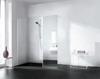 Kermi Festfeld Walk-In XB WIH 0500x2000, silber hochglanz, ESG Opaco, XBWIH05020VUK XBWIH05020VUK