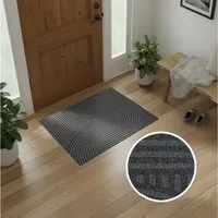 OTTO home Fußmatte Sammo, Schmutzfangmatte, Teppich, für Hausflur und Wohnbereiche, rechteckig, Höhe: 5 mm, Indoor, Eingangsmatte, Design, Scandi, Zen, rutschfeste Unterseite