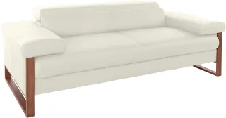 W.SCHILLIG 2-Sitzer "finn" German Design Award 2016, Fußgestell Nussbaum natur, Breite 210 cm