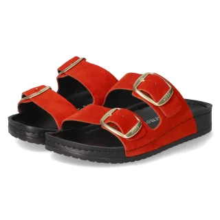 Mubb Pantoletten  Rot - Gr. 40 -  Echt Leder