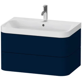 Duravit Happy D.2 Plus c-shaped Set wandhängend Nachtblau Seidenmatt 775x490x480 mm - HP4347O9898 HP4347O9898