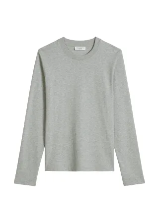 Marc OPolo DENIM - Basic-Longsleeve regular Stone Melange - Gr. - XS