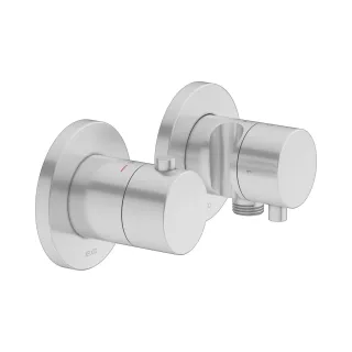 Keuco Thermostat Unterputz Set Plan blue 53953, 2-Wege m.Schlauchan./Br.halt. Alu-fin., 53953171221 53953171221
