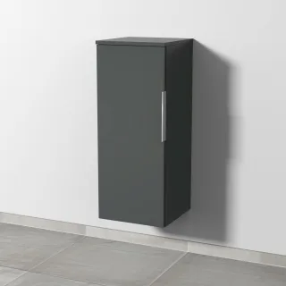 Sanipa 3way Mittelschrank mit 1 Tür, Anthrazit-Matt, UM12022 UM12022