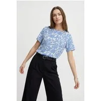 ONLY CARMAKOMA Shirtbluse CARVICA SS TOP WVN NOOS Materialmix, regular fit