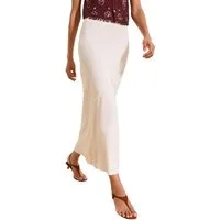LIPSY Midirock Lipsy Bias Midirock mit Leinenanteil, Regular (1-tlg)