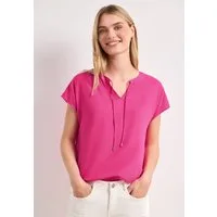 STREET ONE Kurzarmbluse Sommerbluse aus Viskose