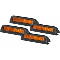 HR-IMOTION Türkantenschoner 4 Stück orange Auto Türschutz Türkantenschutz Kante Auto-Adapter