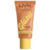 NYX PROFESSIONAL MAKEUP Foundation BUTTERMELT GLAZE SOFT GLOW SKIN TINT + LSF 30, Pflegend, spendet Feuchtigkeit, ohne Rückstände und öliges Finish.