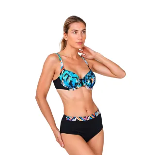 Damen-Bikini mit Bügel und hoher Taille TEGB1425C