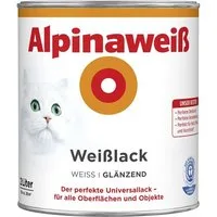 Alpina Weißlack Alpinaweiß Weißlack 2 L alpinaweiß glänzend