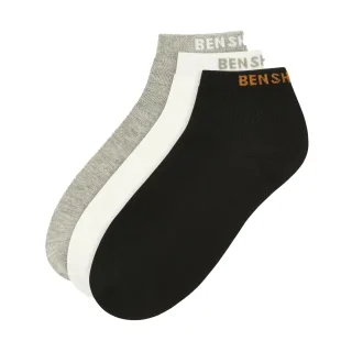 Ben Sherman - Sneaker-Socken für Herren/Damen Unisex (3er-Pack) (Schwarz/Weiß/Grau)
