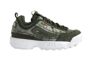 Fila Disruptor gegen Low Womens Green Trainer